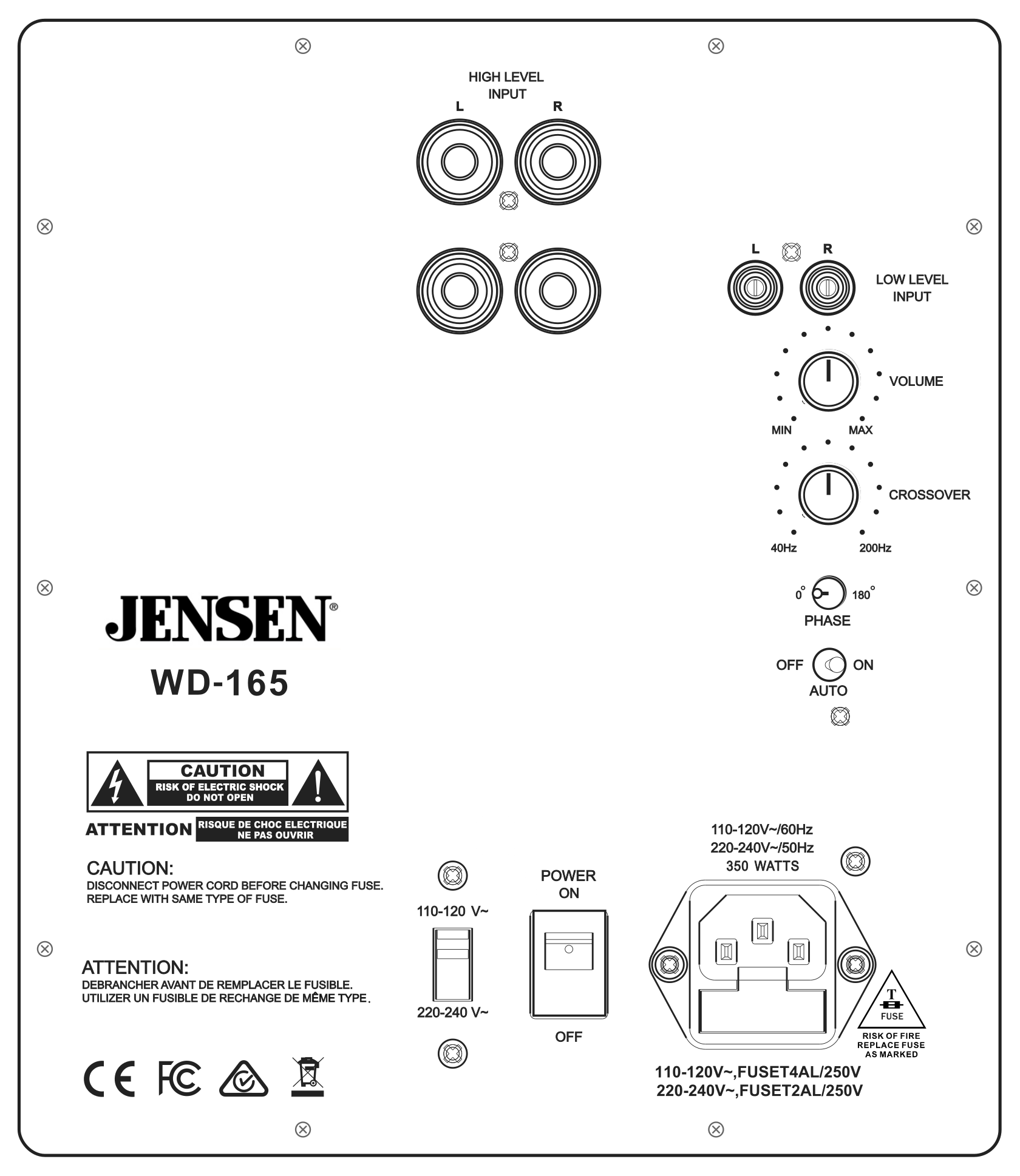 WD165 Plate Amplifier Assembly